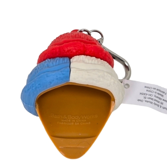 Bath & Body Works Red, White, and Blue Ice Cream Keychain - Picture 2 of 2